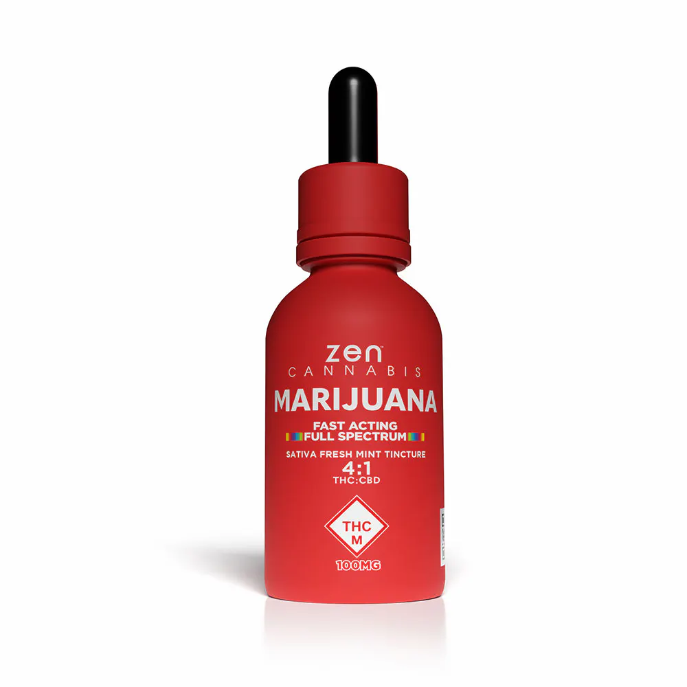 Zen | Tincture | Sativa Fresh Mint 4:1 100mg | Flora Farms Joplin