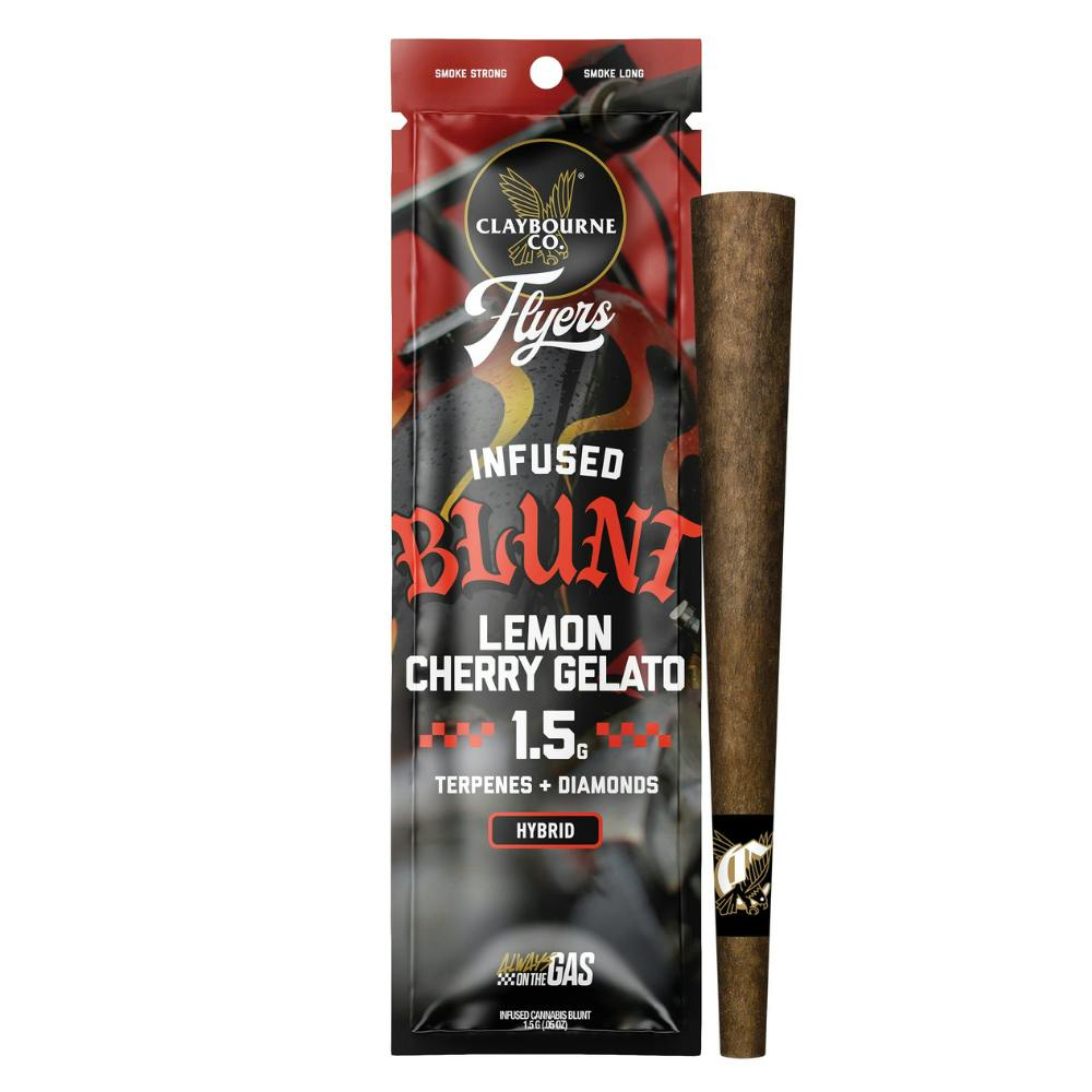 Product Clayebourne Co. Flyers - Lemon Cherry Gelato - 1.5g - Infused Blunt