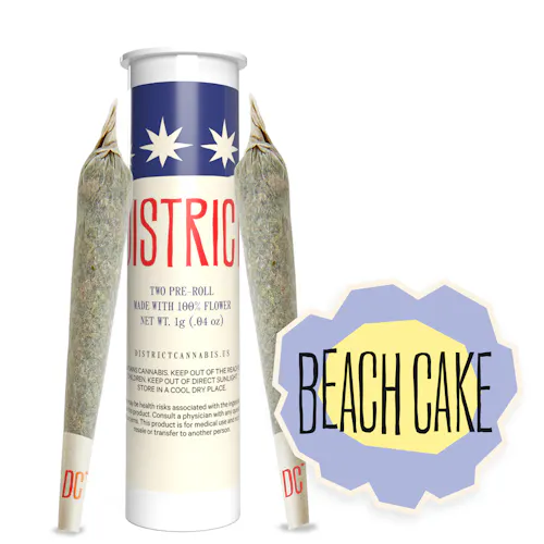Beach Cake PRJ 0.5g (2ct) – District Cannabis-active