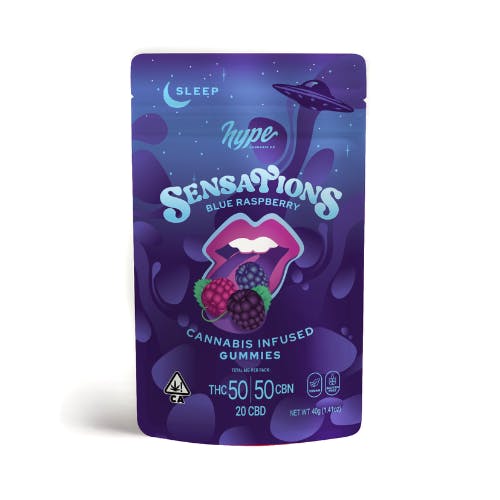 BLUE RASPBERRY GUMMIES (5:5:2 THC/CBN/CBD) (SLEEP)-0