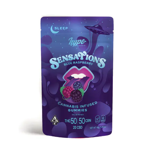 BLUE RASPBERRY GUMMIES (5:5:2 THC/CBN/CBD) (SLEEP) | Vibe Ukiah