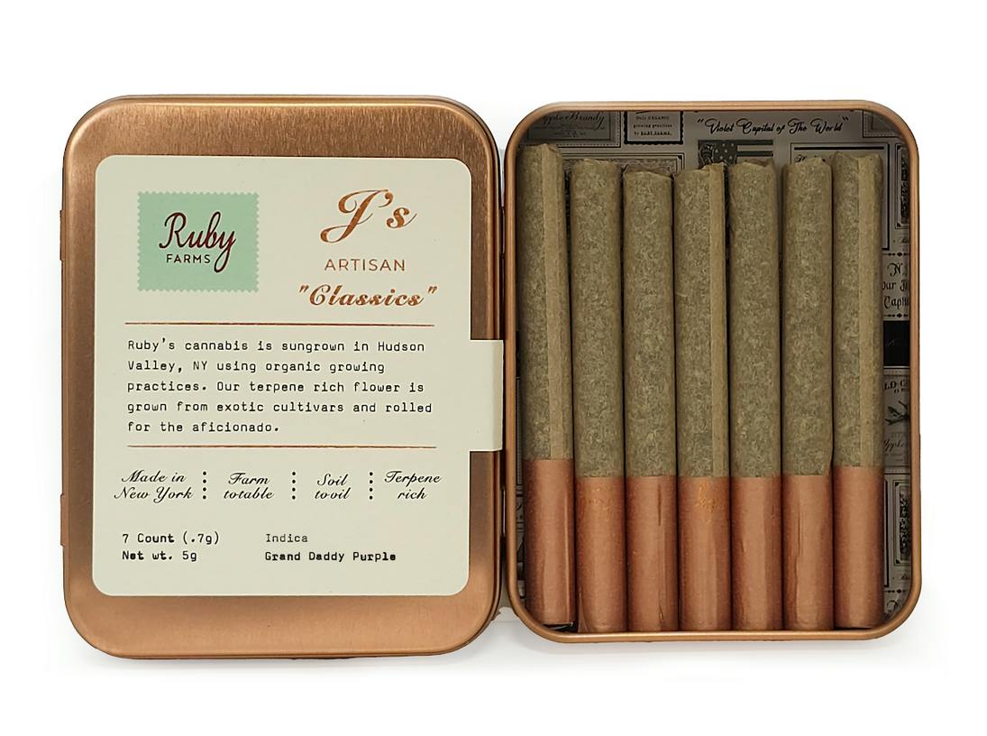 Grand Daddy Purple | 7 Pack Classics | 5g | Pre rolls | Indica | Ruby Farms