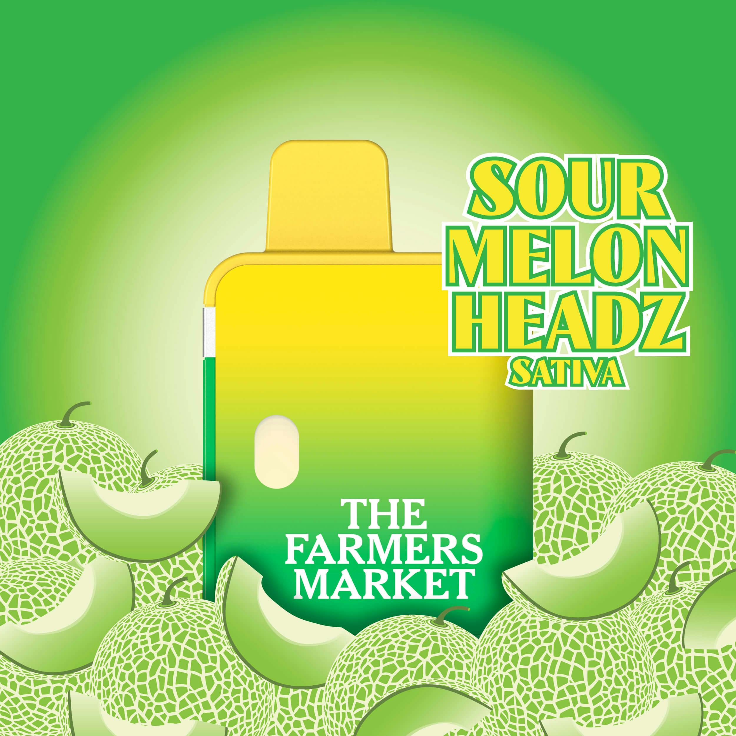 The Farmers Market Sour Melon Headz