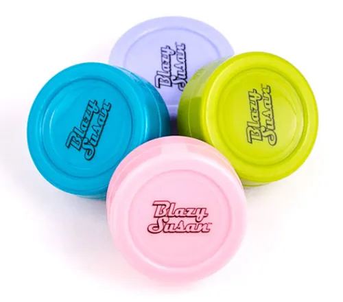 Blazy Susan – Silicone Dab Jars – 32mm Assorted Colors-active