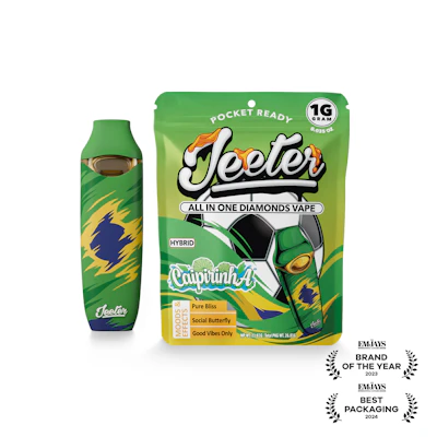 Jeeter World Cup - 1g Liquid Diamond Disposable - Caipirinha (Limited Edition) - DISPOSABLES by Jeeter at King of Budz
