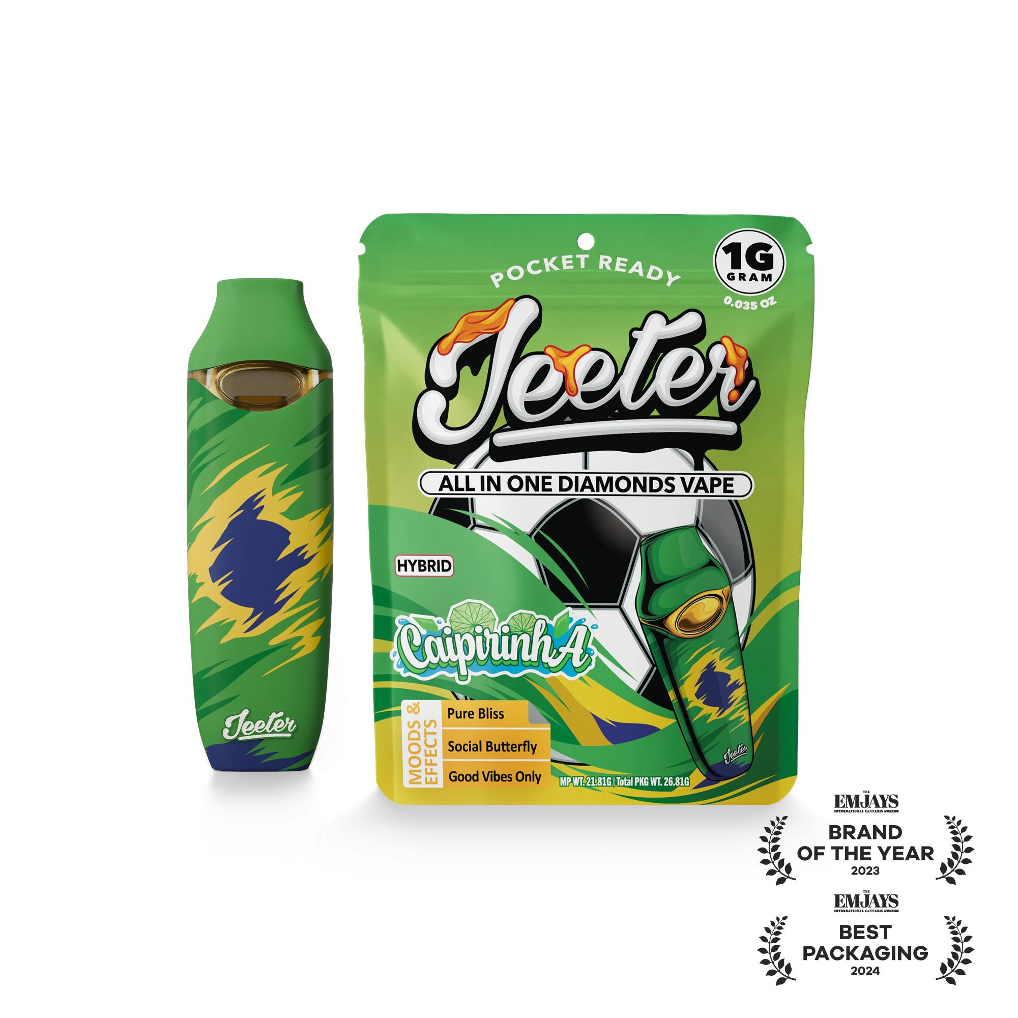 Jeeter 1g Diamonds Disposable - Caipirinha