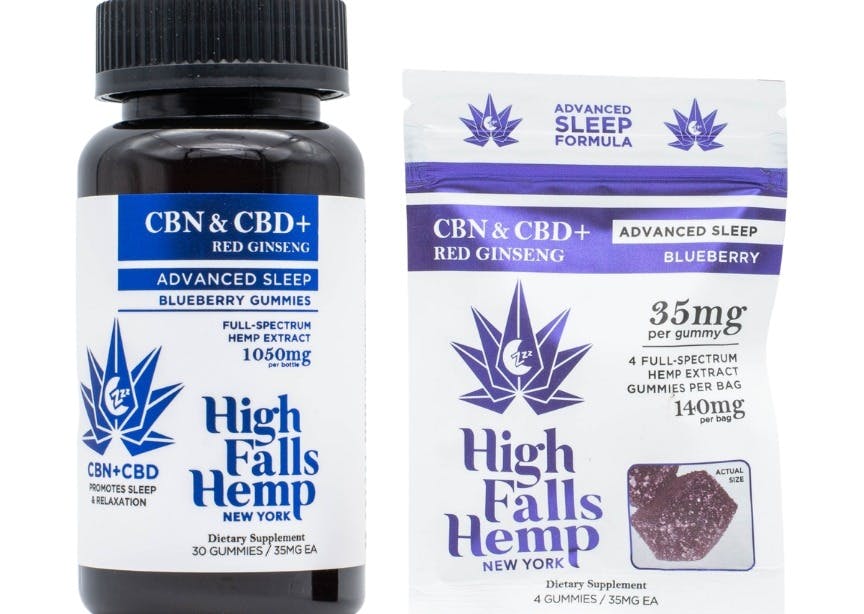 Photo of High Falls Hemp – Advanced Sleep Blueberry Gummies – 30ct