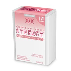Synergy Mixed Berry 1:1 300mg THC 300mg CBD 60pk