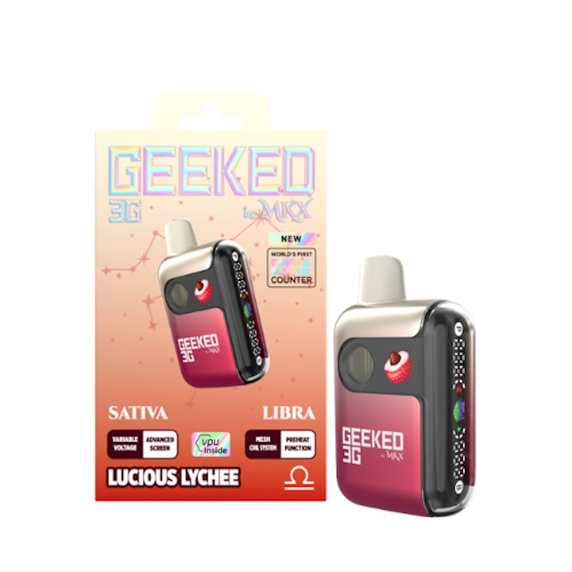 Geeked by MKX 3g Disposable Lemon Cherry Gelato