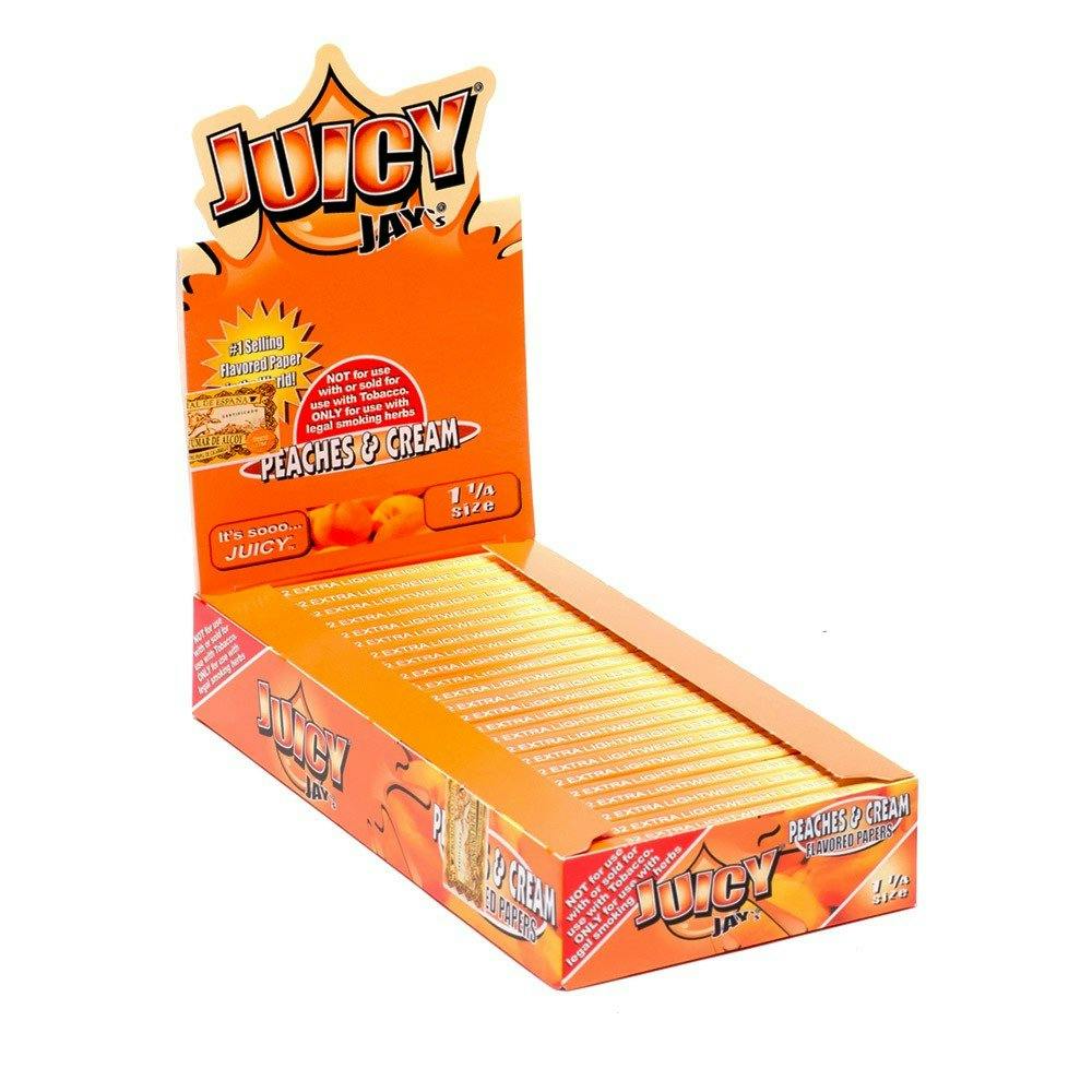 Product Juicy Jay's Rolling Papers | 1 1/4" 32pk | Peaches & Cream