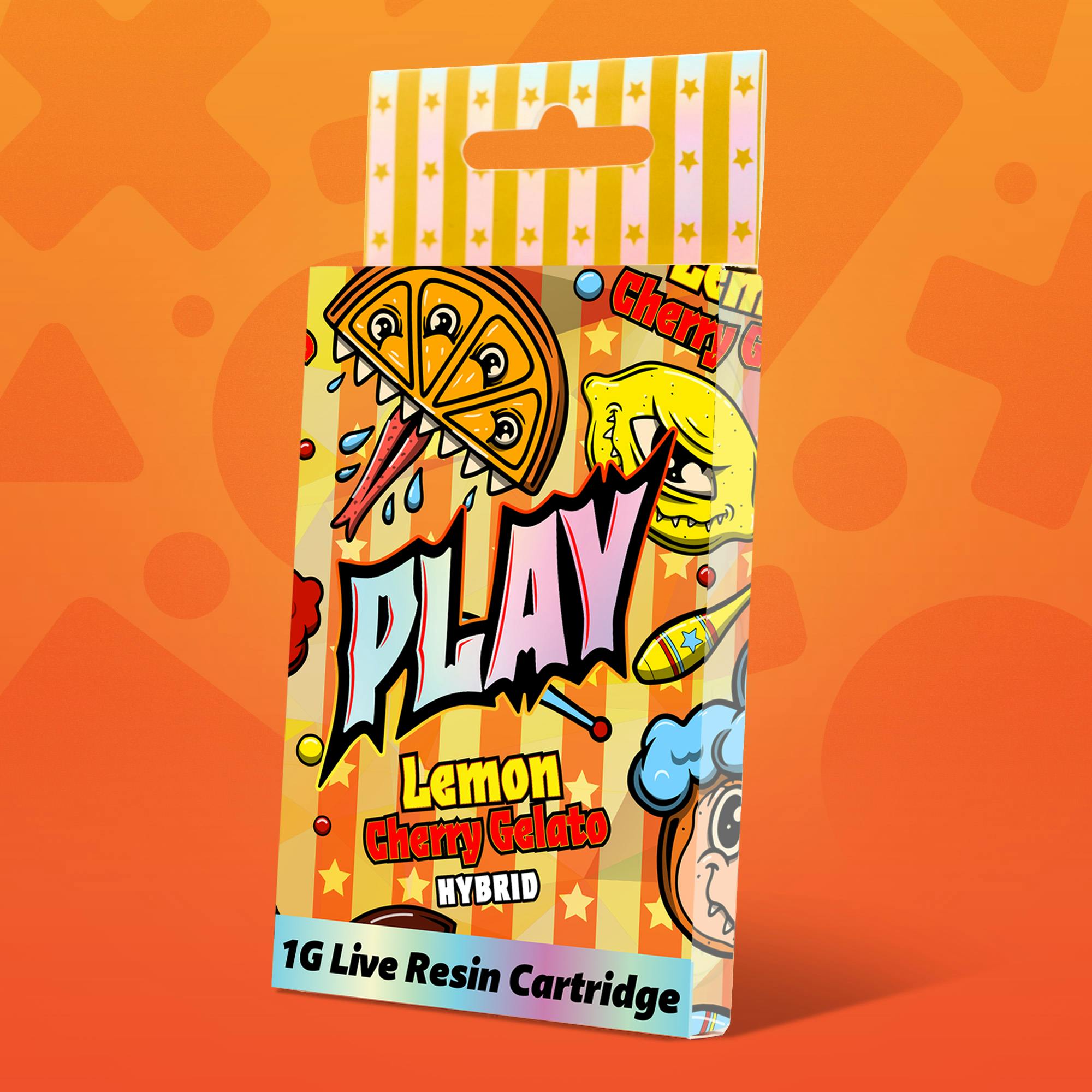 Product: Play | Lemon Cherry Gelato | 1g | Live Resin Cartridge
