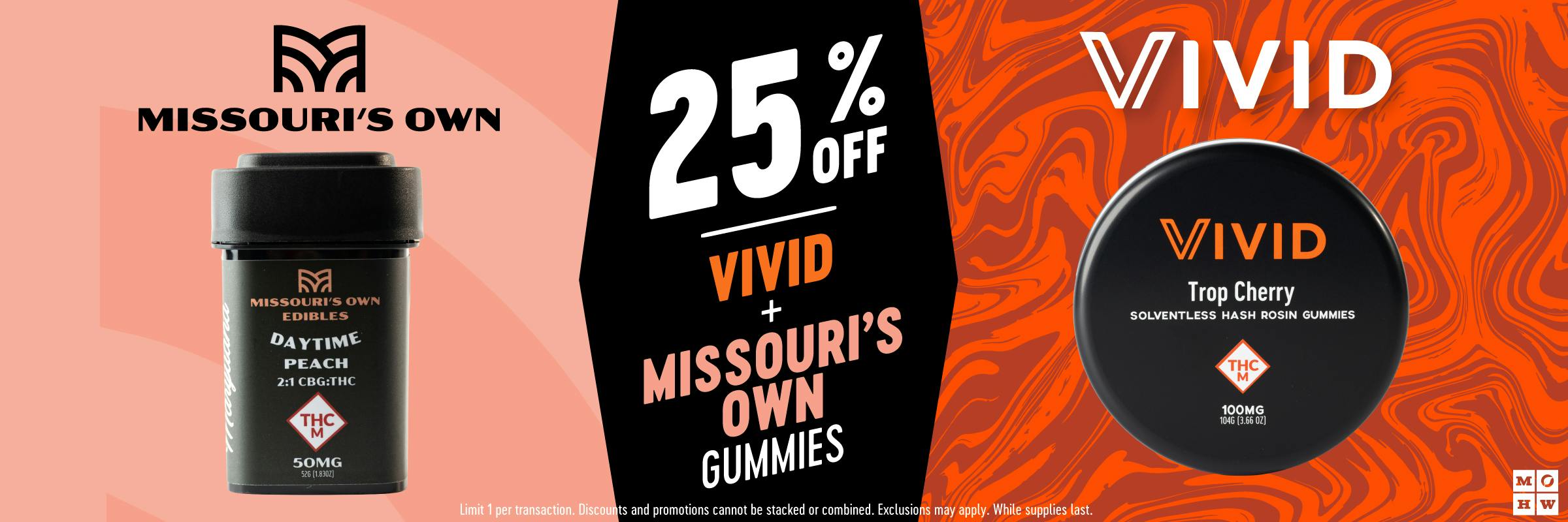 25% off vivid & mo own