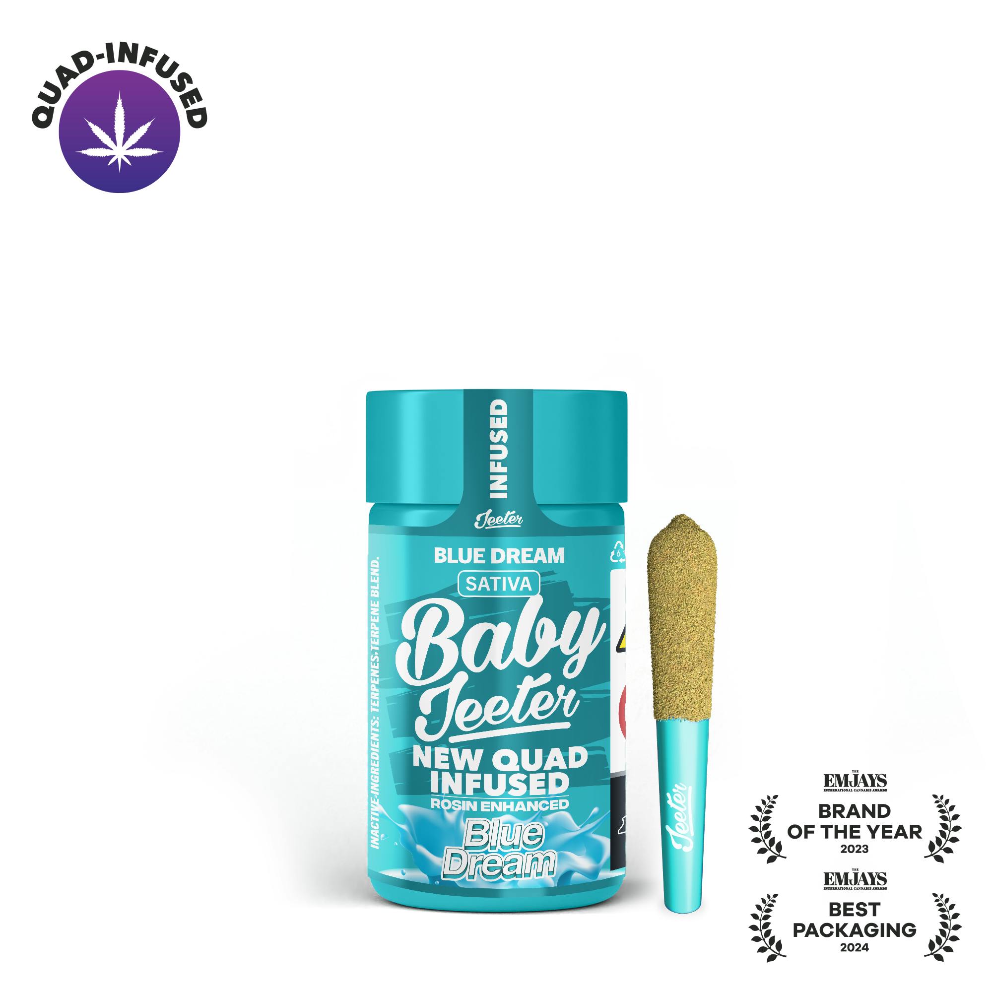 Blue Dream Quad-Infused Baby Jeeter 5-pack | 2.5g