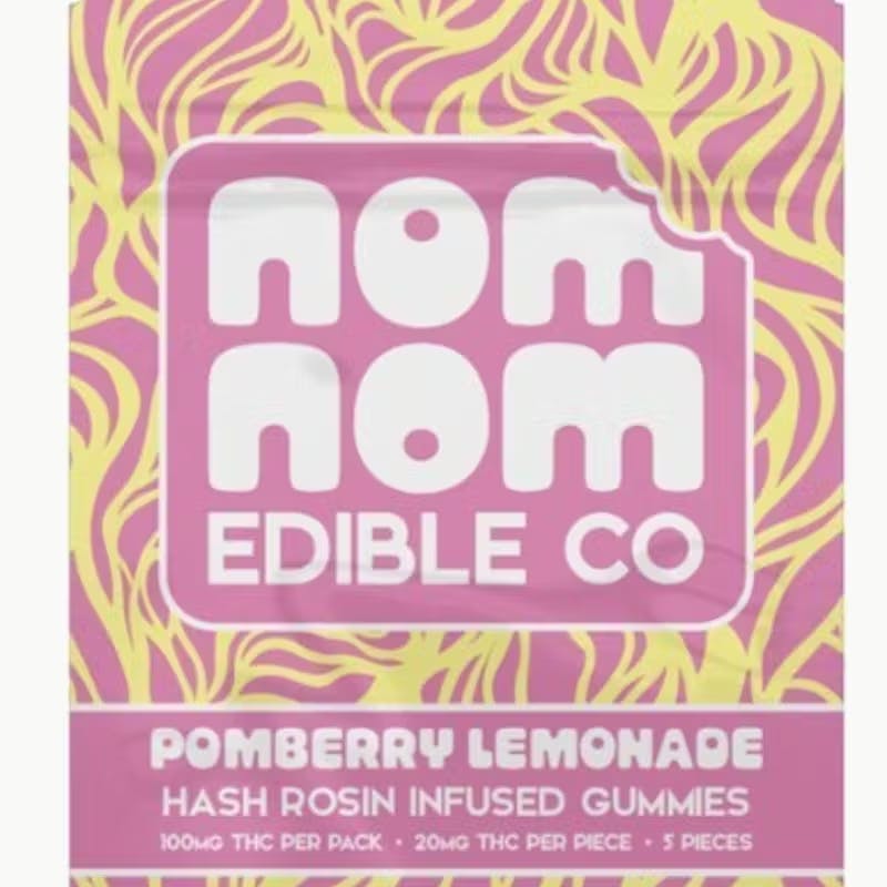 Product NOMNOM - POMBERRY LEMONADE - 100MG - ROSIN GUMMY