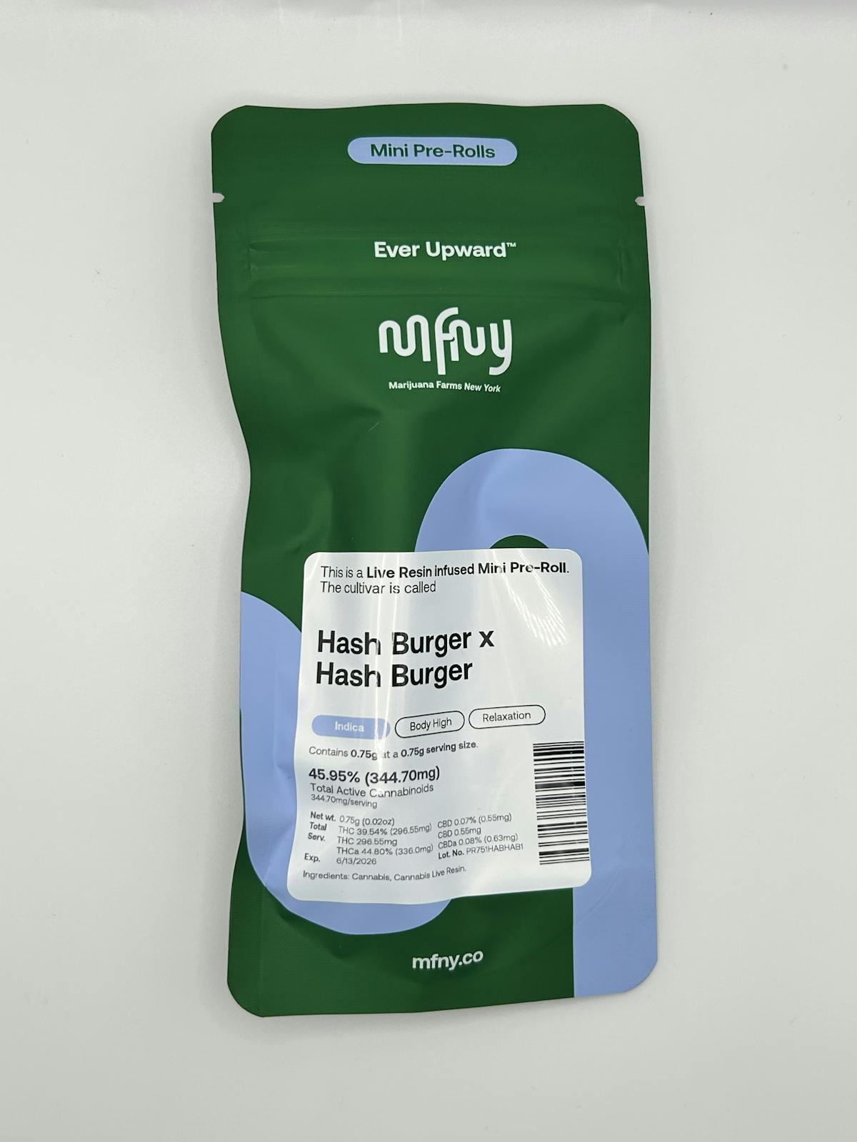 Photo of MFNY – Hashburger x Hashburger Live Resin Infused Mini Preroll