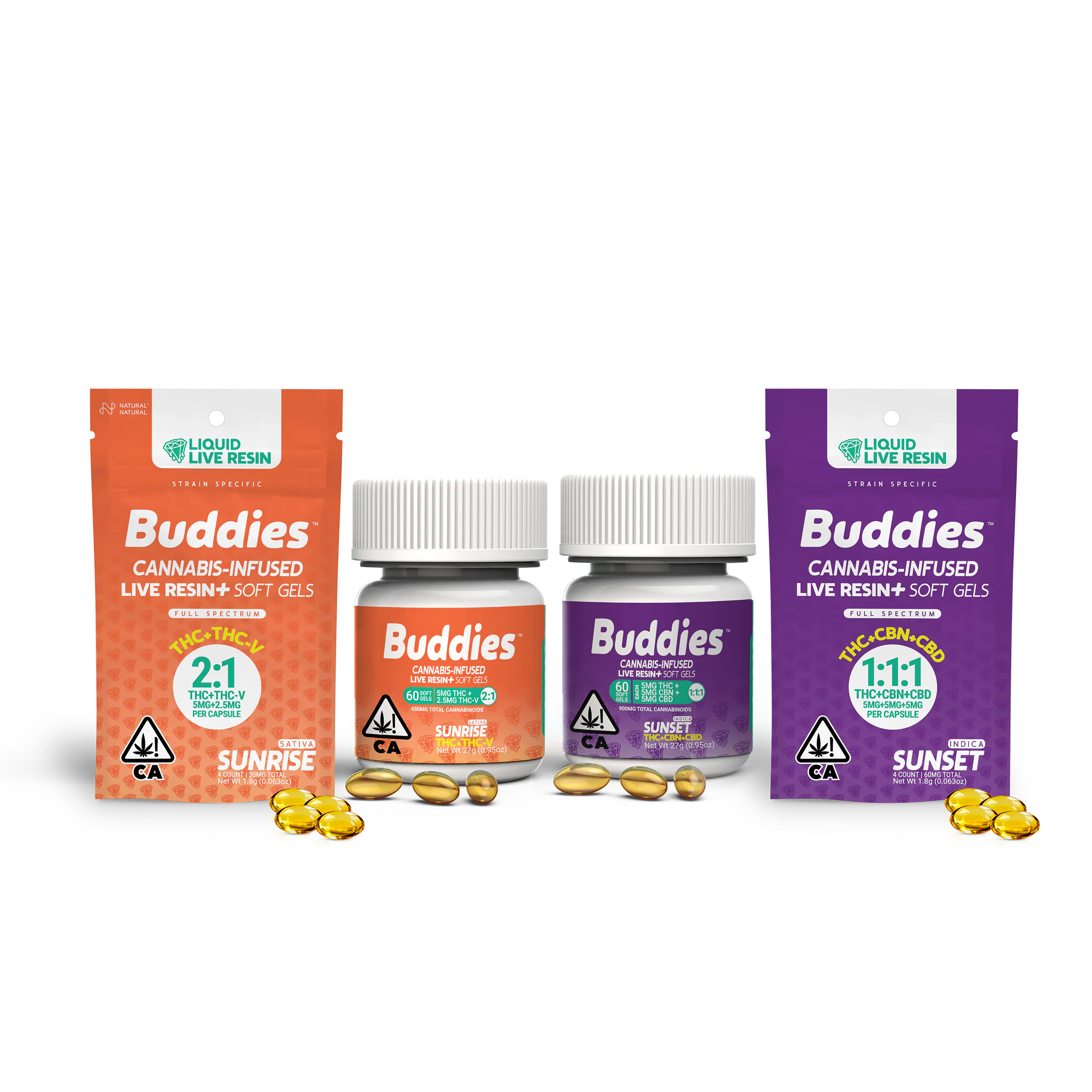 Buddies THC Softgels - 25mg 40ct | Urbn Leaf (San Jose Daylight Way)