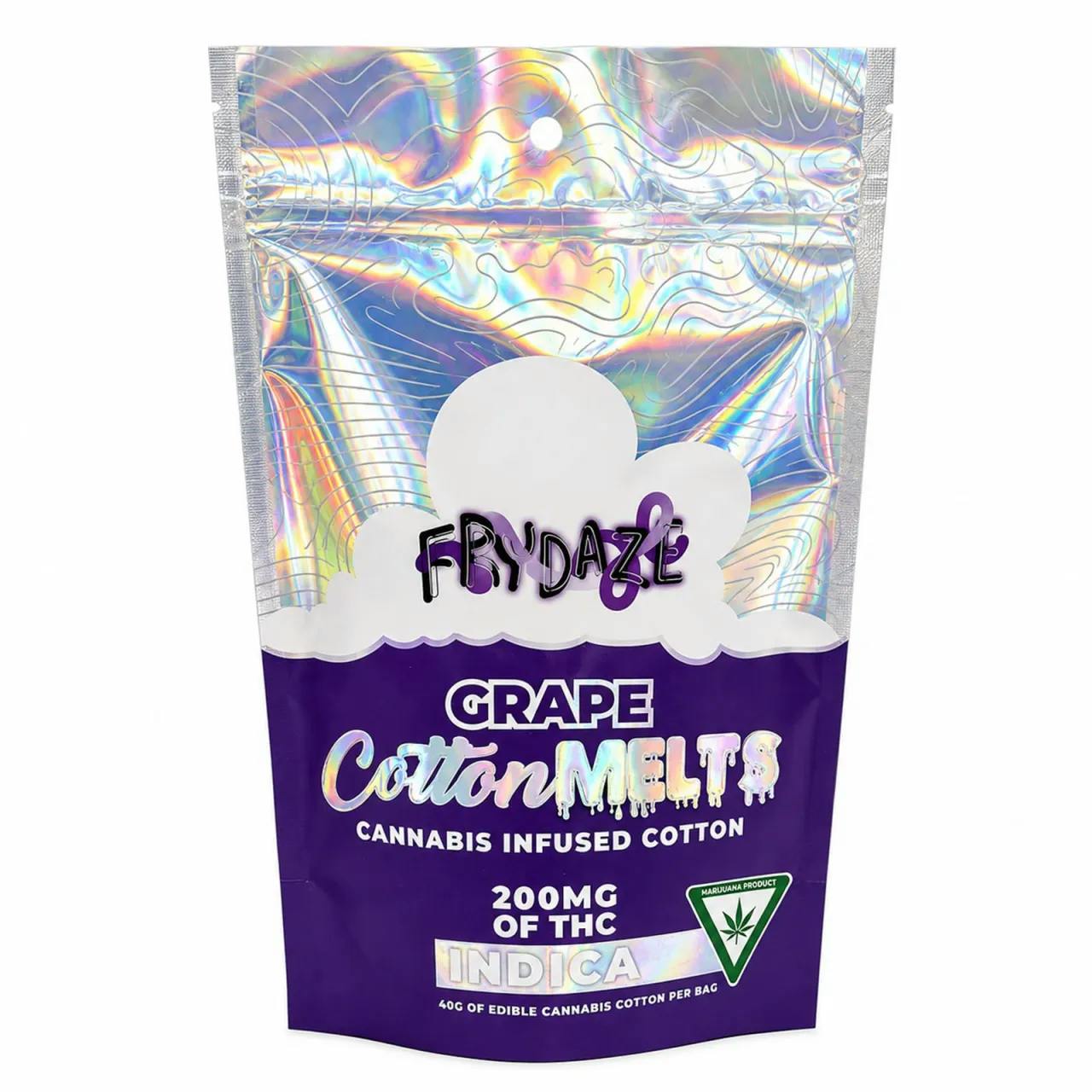 Frydaze - 200mg Cotton Melts - Grape