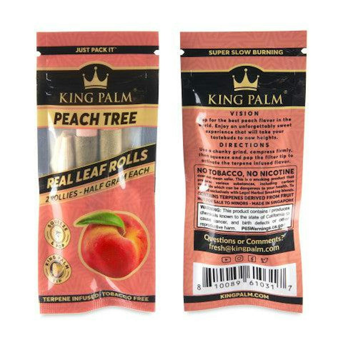 Image of Peach Tree Rollie” King Palm 2pk