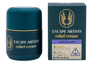 Escape Artists - Lavender Relief Cream 20:1 (40mg THC/800mg CBD)