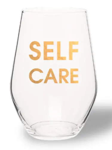 Chez Gagne – Self Care Wine Glass-active