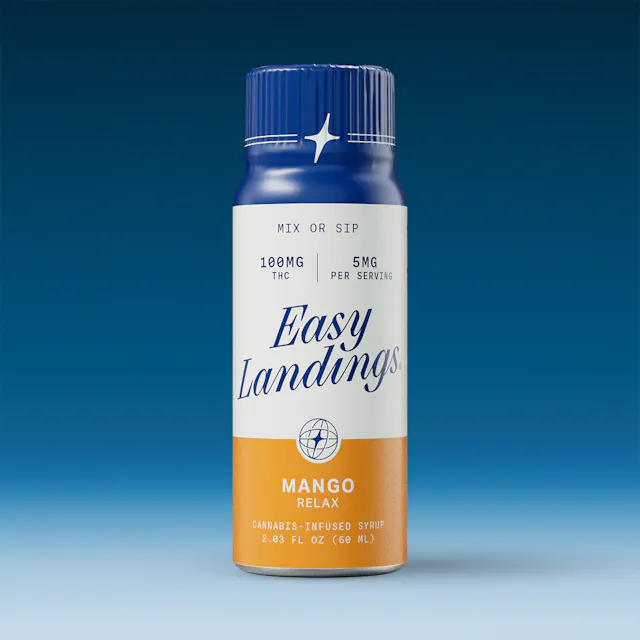 Easy Landings Infused Drink Syrup Mango 2oz/100mg (hybrid, drink mixes, 1g)
