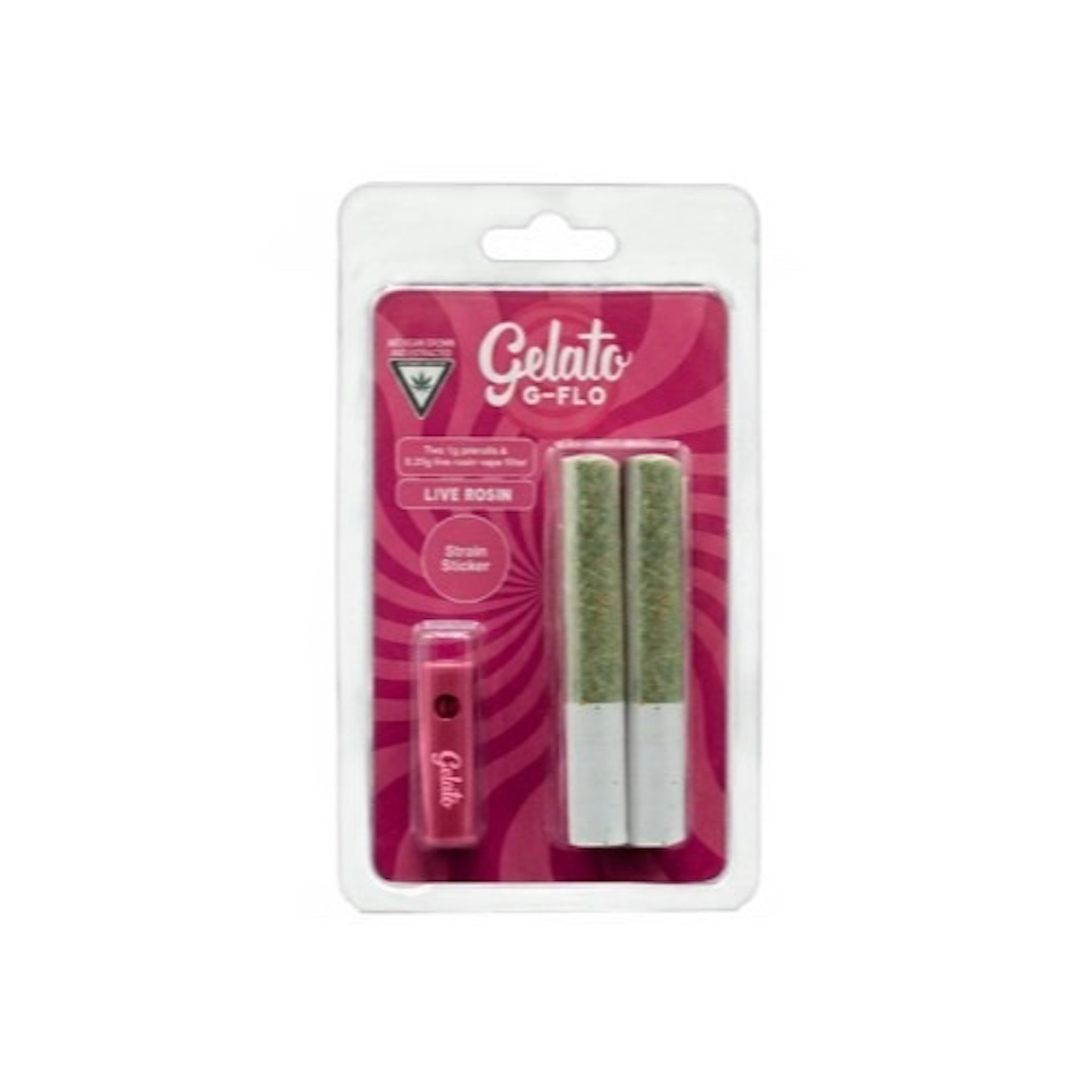 Gelato G-Flo - Chem Cookies 2pk Pre-Rolls W/ Rosin AIO Tip