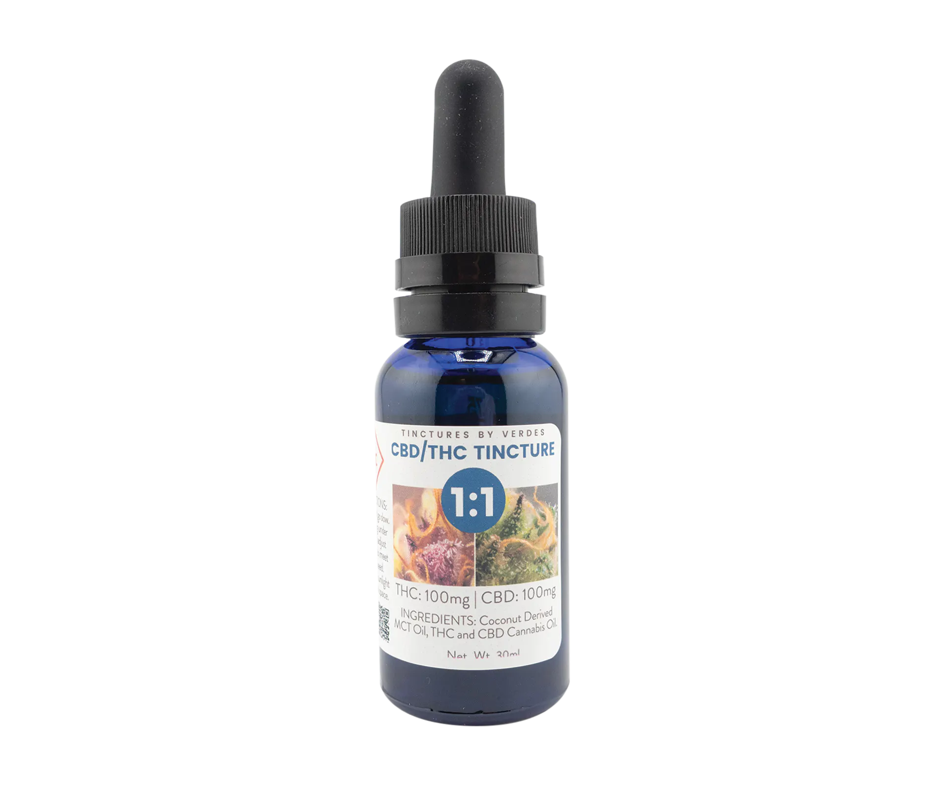 Tincture Balanced CBD/THC 1:1 100mg | Verdes Cannabis – ABQ Nob Hill