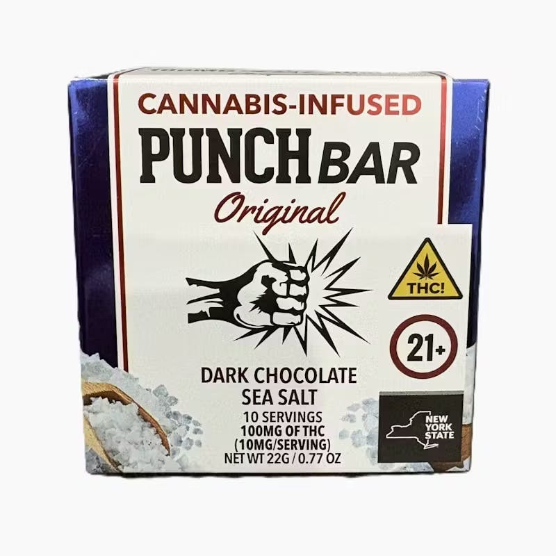 Punch | Dark Chocolate Sea Salt | Chocolate Bar | 100mg