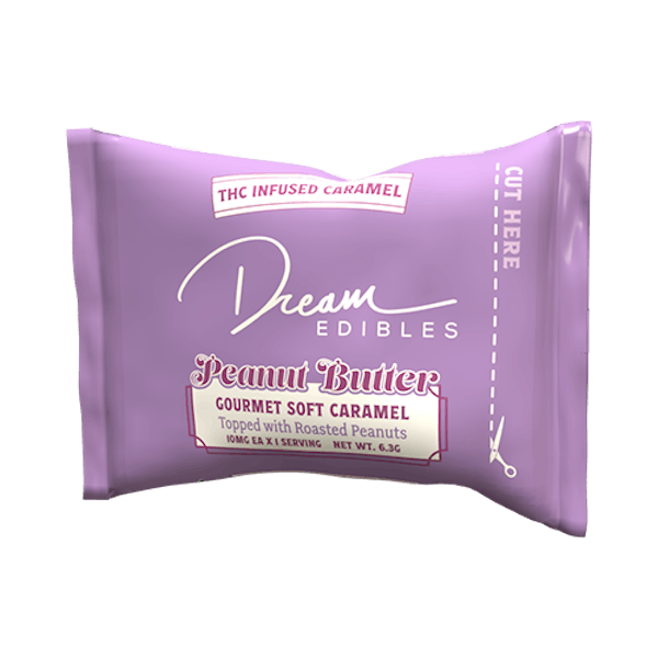 Product: Dream Edibles | Peanut Butter Caramels | 10mg