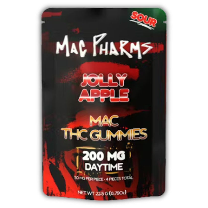 MAC Pharms | Gummy | Sour Jolly Apple | 200mg