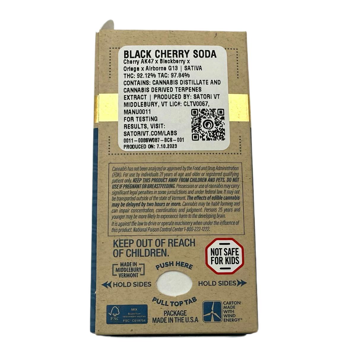 Image of Black Cherry Soda | 1g Distillate Cartridge