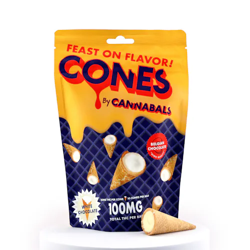 CANNABALS | CONES | WHITE CHOCOLATE | 100MG-active