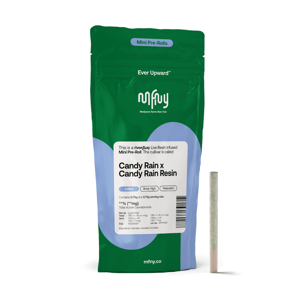 Product Infused Preroll | Candy Rain x Candy Rain Live Resin (I) | .75g | MFNY