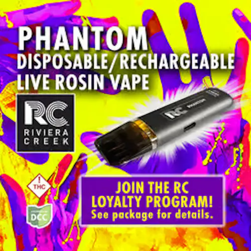Shop Riviera Creek | Phantom (Live Rosin) Disposable | 0.5g