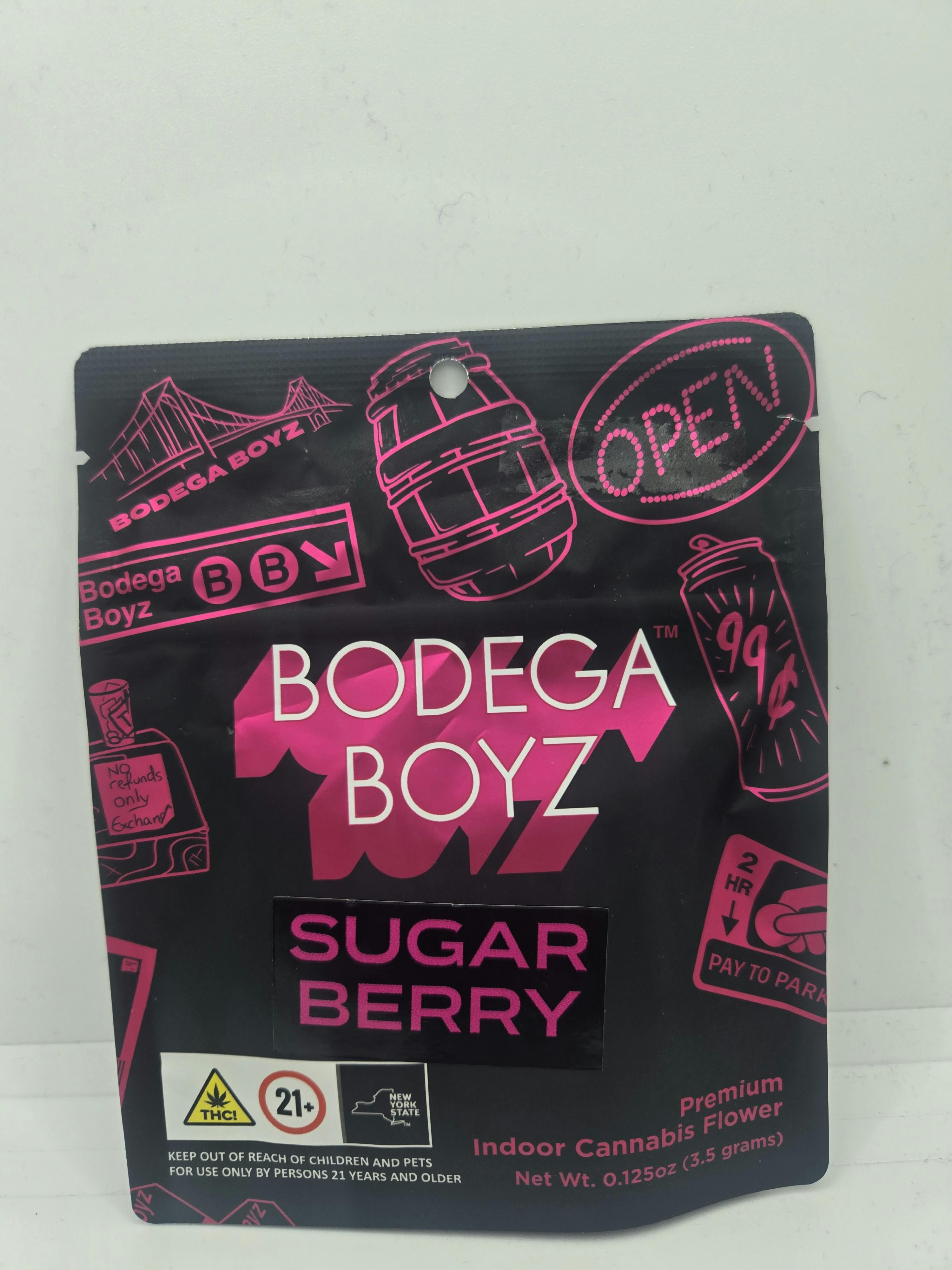 Flower Sugar Berry (H)BODEGA BOYZHybridTHC: 29.02%TERPS: 0.83%25% off orders over $200+1