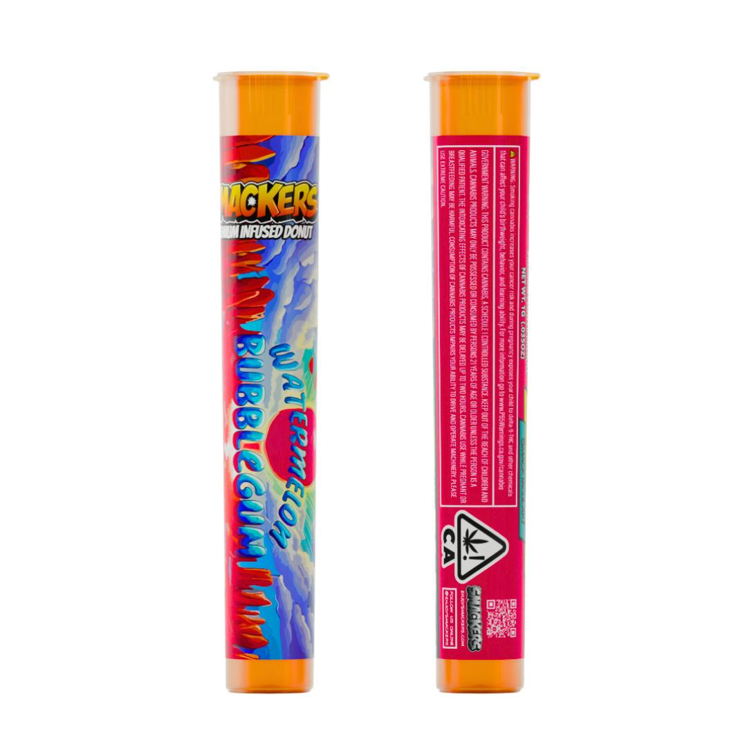 WATERMELON BUBBLE GUM INFUSED PREROLL DONUT-0