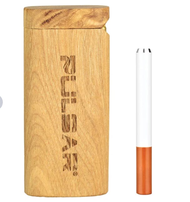 Striped Square Wood Dugout | Poker Included - 3.75"