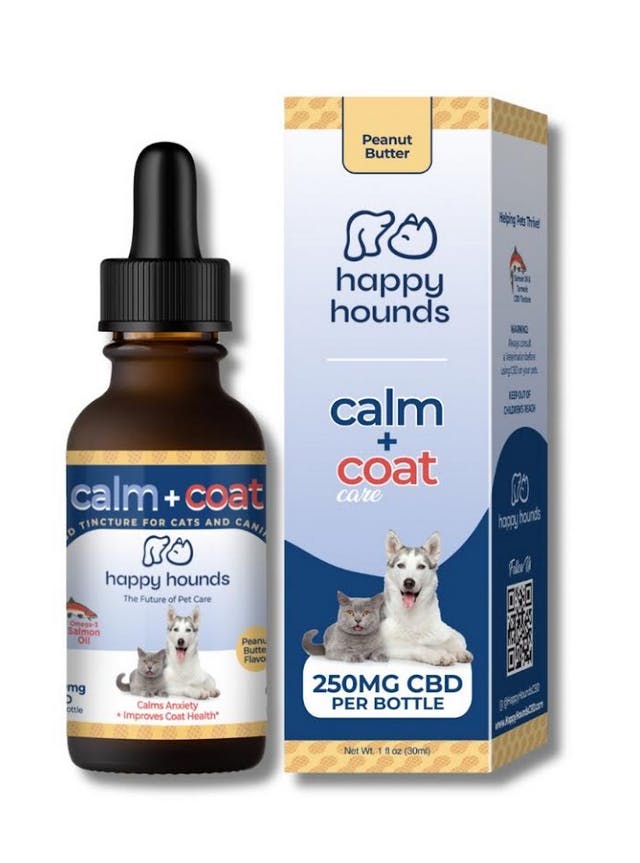 Calm & Coat | CBD Drops | 250mg | 30ml | Happy Hounds
