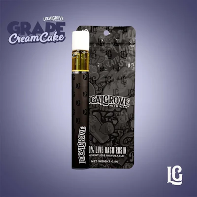 Local Grove - .5g Hash Rosin Disposable - Grape Cream Cake