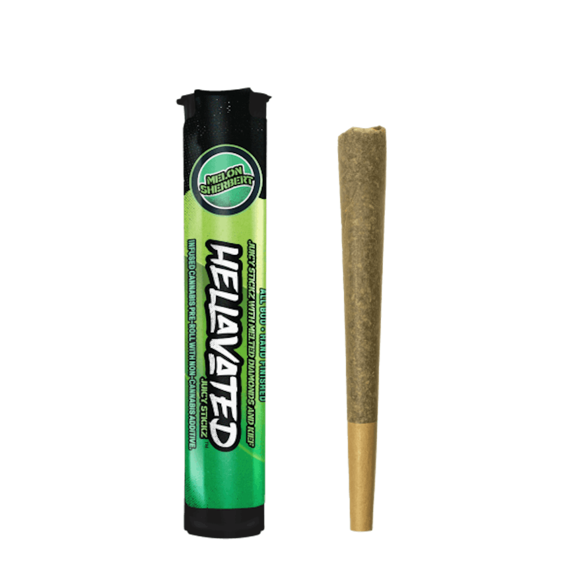 Photo of Melon Sherbert .75g Infused Pre-roll Hellavated