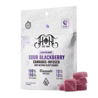Heavy Hitters Gummies 10pk - Sour Blackberry CBN 100mg