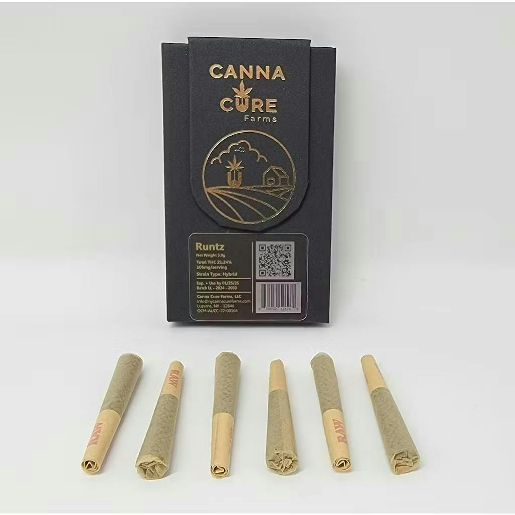 Strawberry Runtz | 6 Pack Pre-Rolls | 3g by Canna Cure Farms | Buy ...
