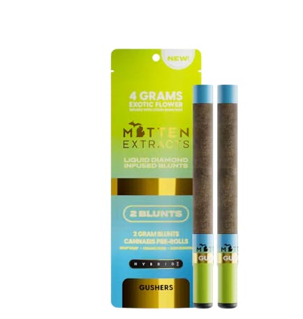 Mitten Extracts MITTEN EXTRACTS | GUSHERS | INFUSED BLUNTS | 2 x 2G HYBRID — PRE_ROLLS