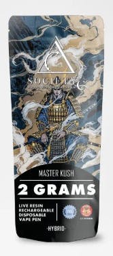 Product: SOCIETY C | MASTER KUSH LIVE RESIN DISPOSABLE PEN | INDICA/HYBRID