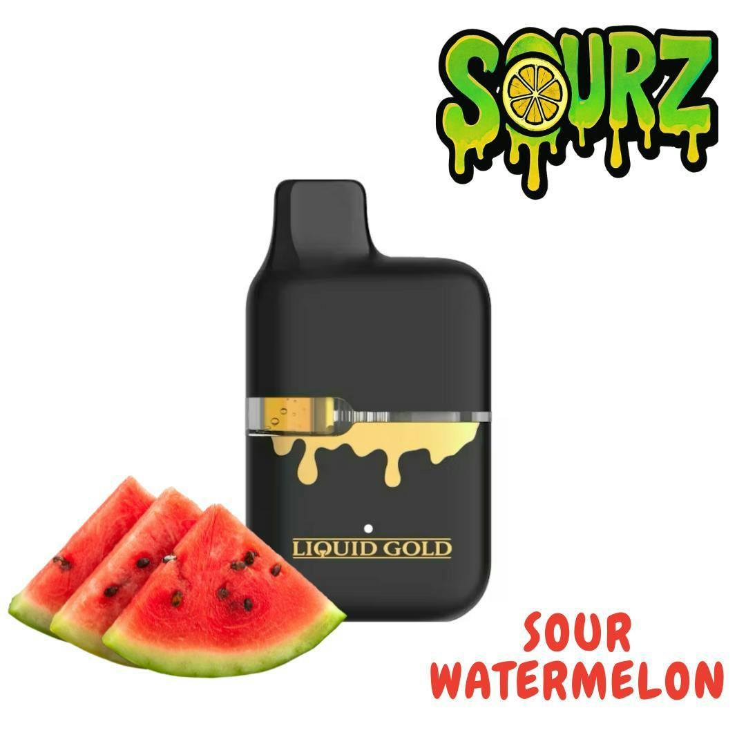 elf bar vape uk Liquid Gold Sour Watermelon Live Resin Distillate Blend All In One  Disposable