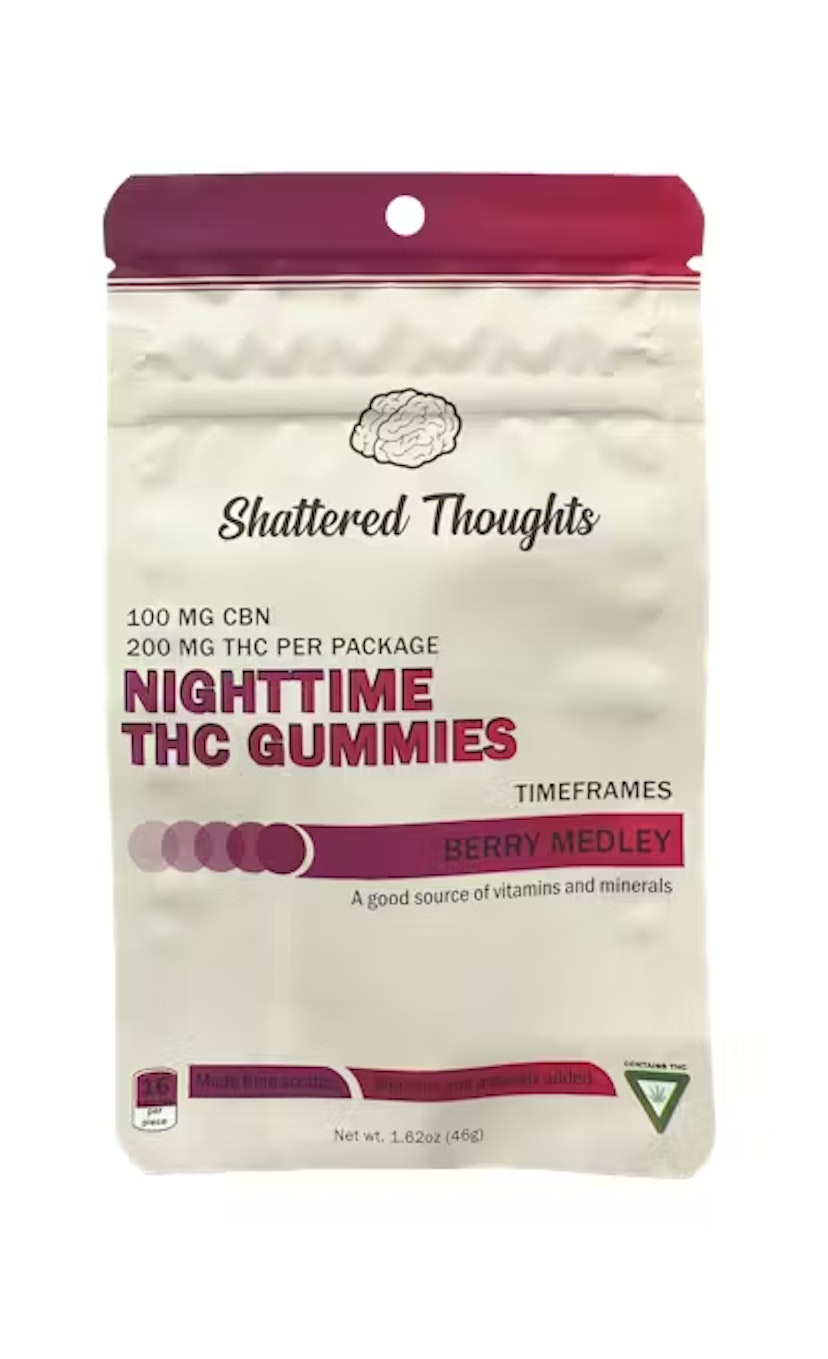 Shattered Thoughts | 200mg THC/CBN Gummies | Berry Medley