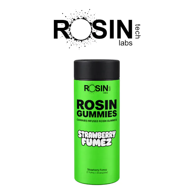 Rosin Tech Labs Rosin Gummies Strawberry Fumez 10pk/100mg (hybrid, live rosin gummies, 2.8g)