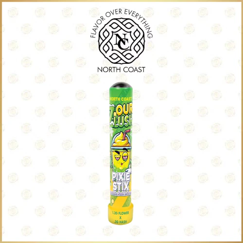 North Coast x Herb Wealth x Black Label - 1.5g Hash Joint Pixie Stix Tier 1 - Zour Zlush