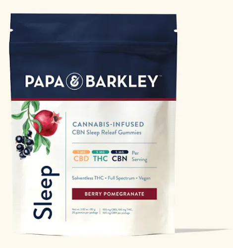PAPA & BARKLEY | CBN SLEEP RELEAF GUMMIES | CBD:THC:CBN | BERRY POMERGRANTE | 100MG-active