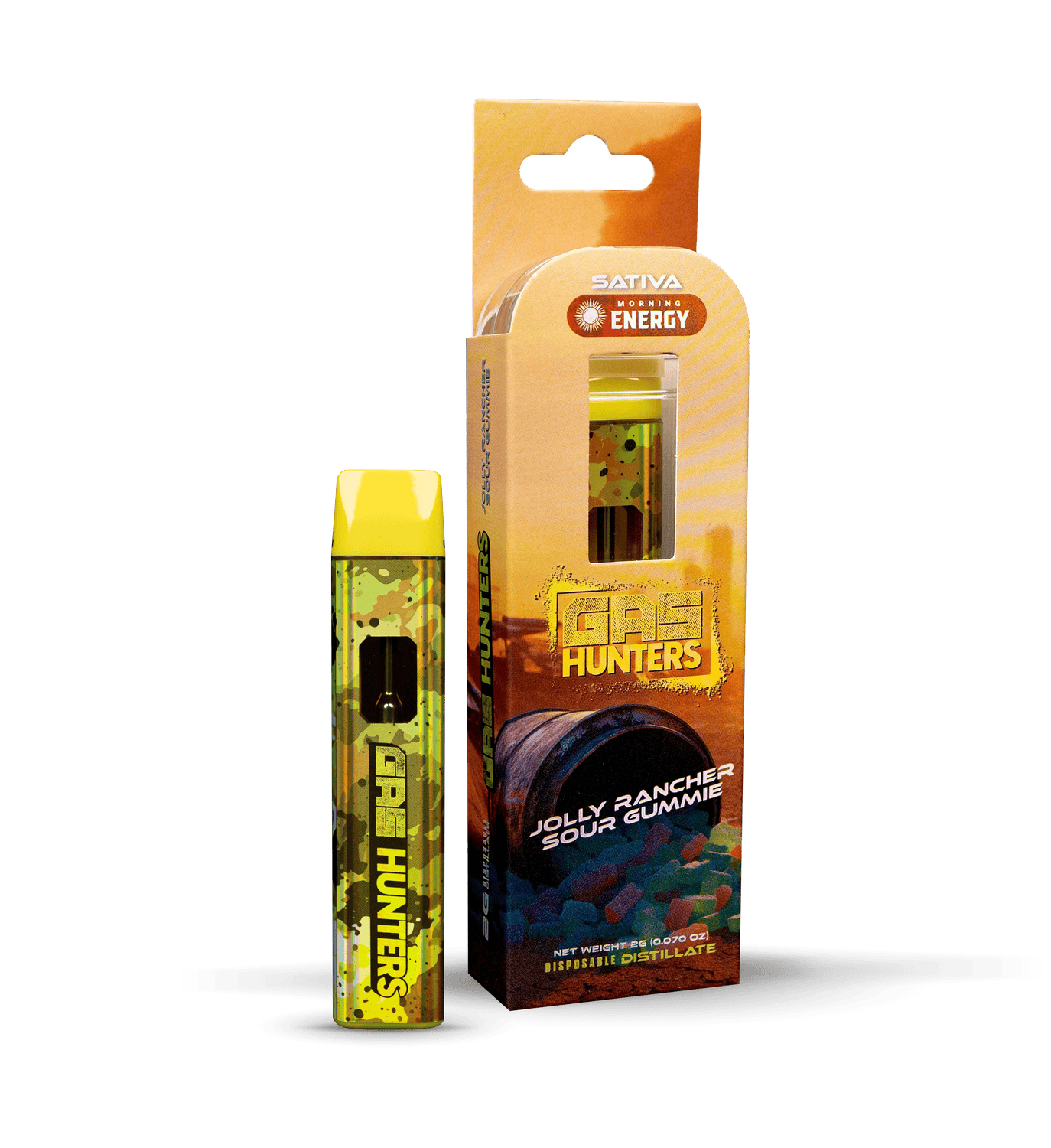 Product: Gas Hunters | Disposable Vape - 2g - Jolly Rancher Sour Gummie